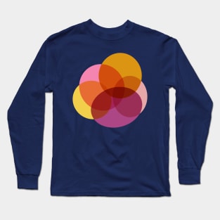 Color Mix Circles Long Sleeve T-Shirt